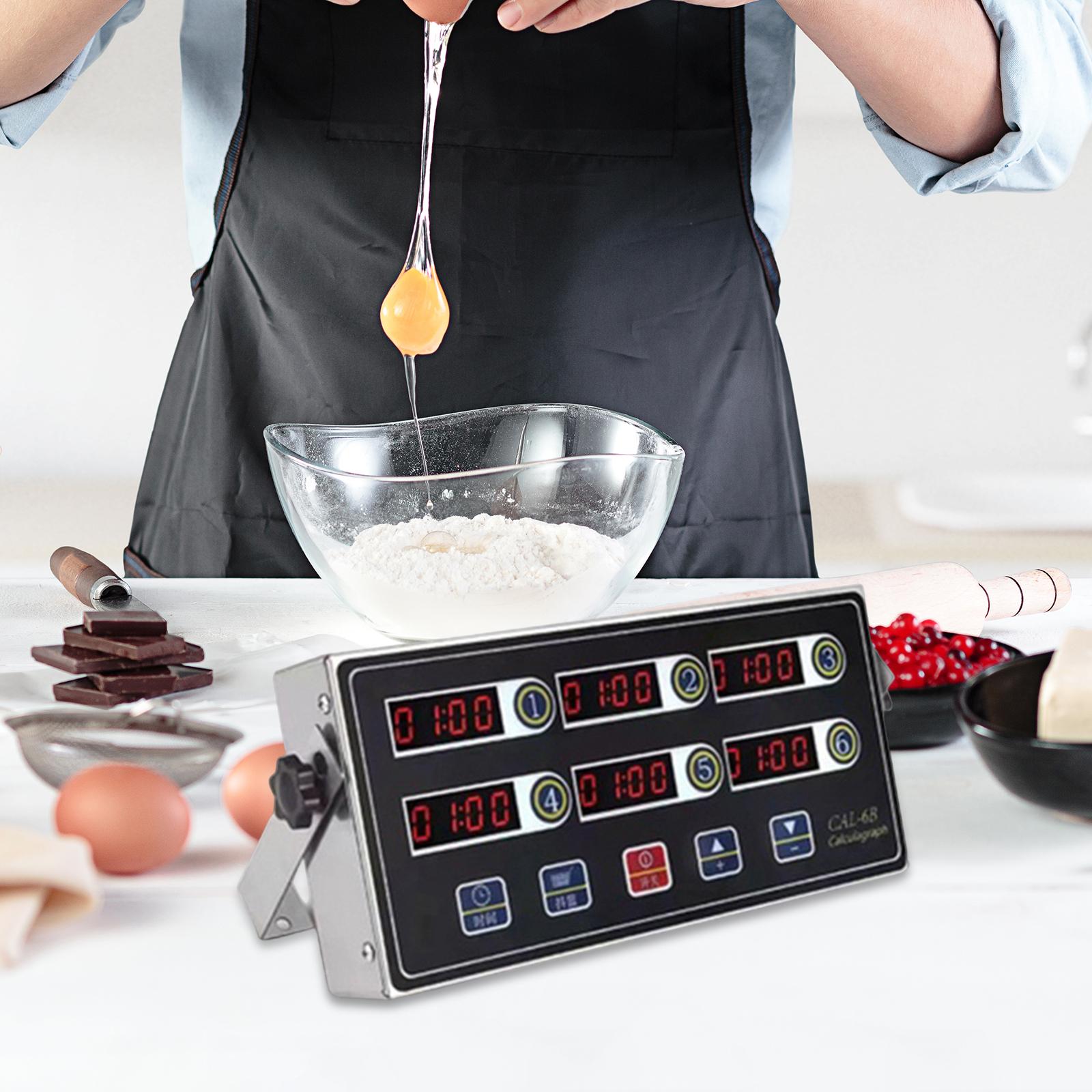 Kitchen Set Bakery - Mehrkanaliger LED-Küchentimer, programmierbare digitale Countdown-Uhr für