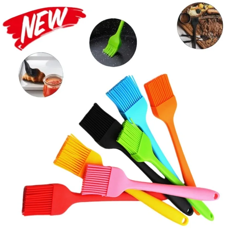 Pastry Brush Silicone - Silikon-Grillbürste, hitzebeständige Ölbürsten für Gebäck, Kochen,