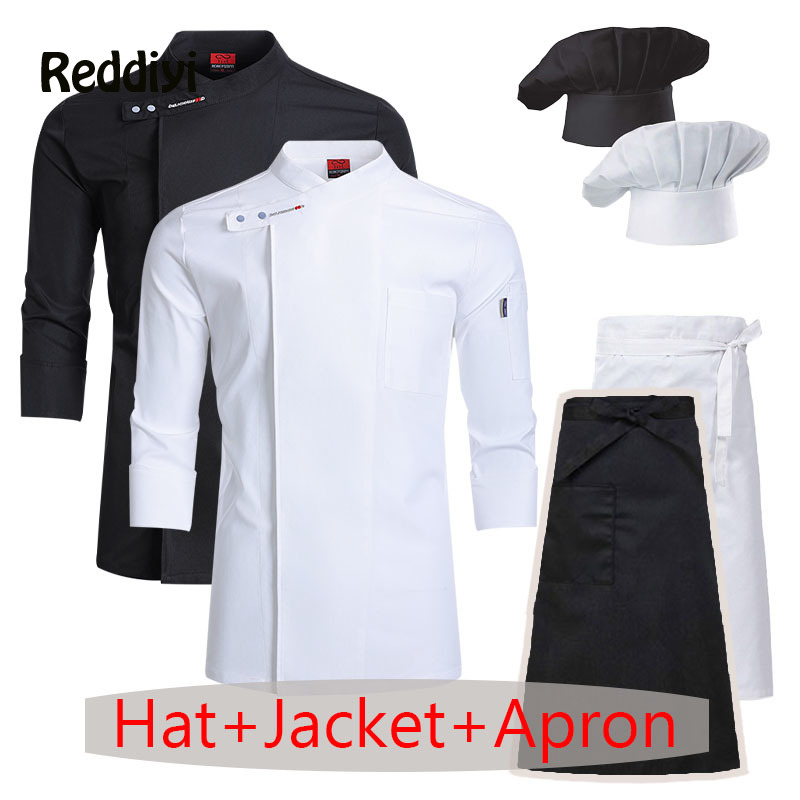 Kitchen Set Bakery - Kochuniform 3-teiliges Set Großhandel Unisex Küchenschürze