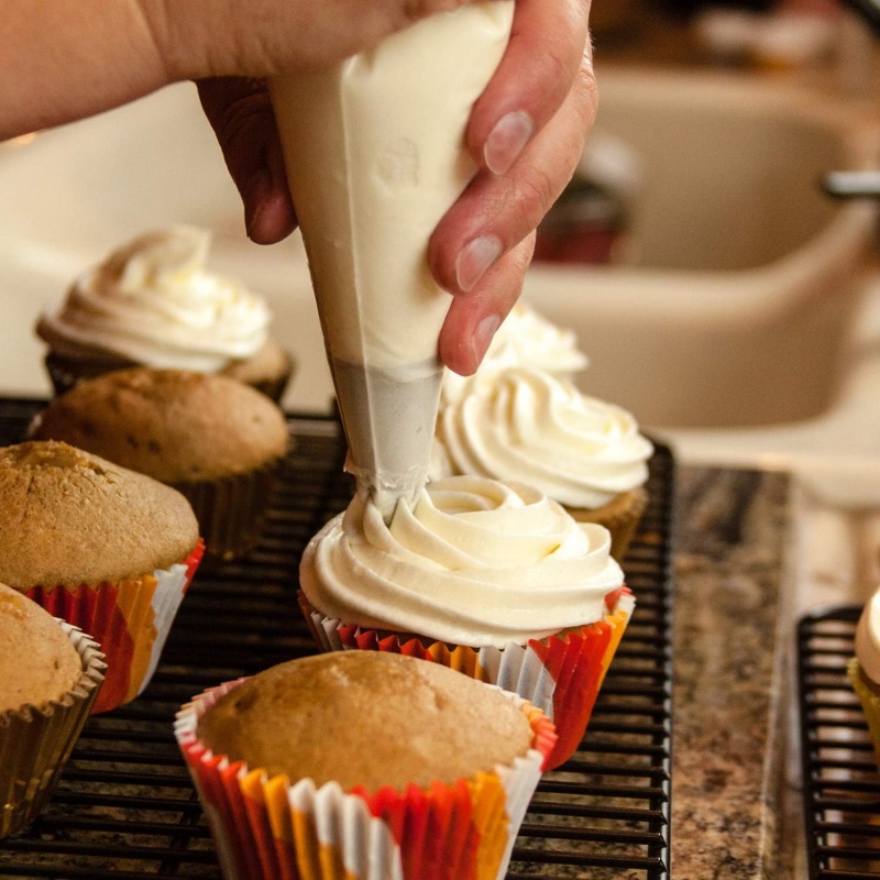 Piping Bag Disposable - 100 Stück - Einweg-Spritzbeutel Lebensmittelecht Verstärkte