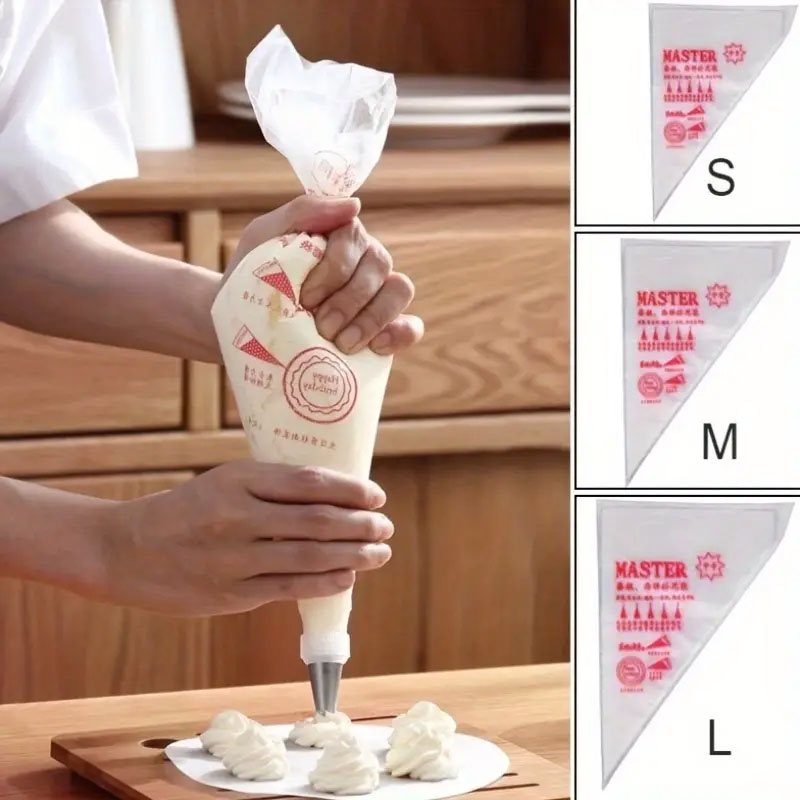 Piping Bag Disposable - 100 Stück dicke Einweg-Spitzbeutel, extra starke