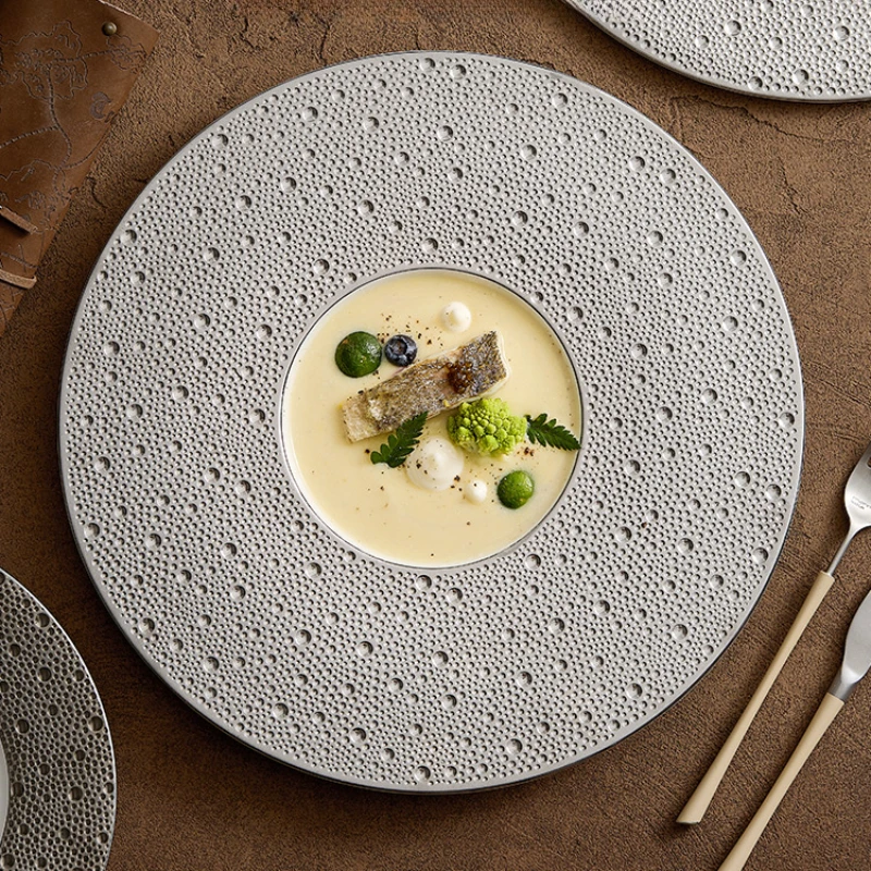 Cake Board Round - Kreative Meteor Planet Runde Keramik Teller