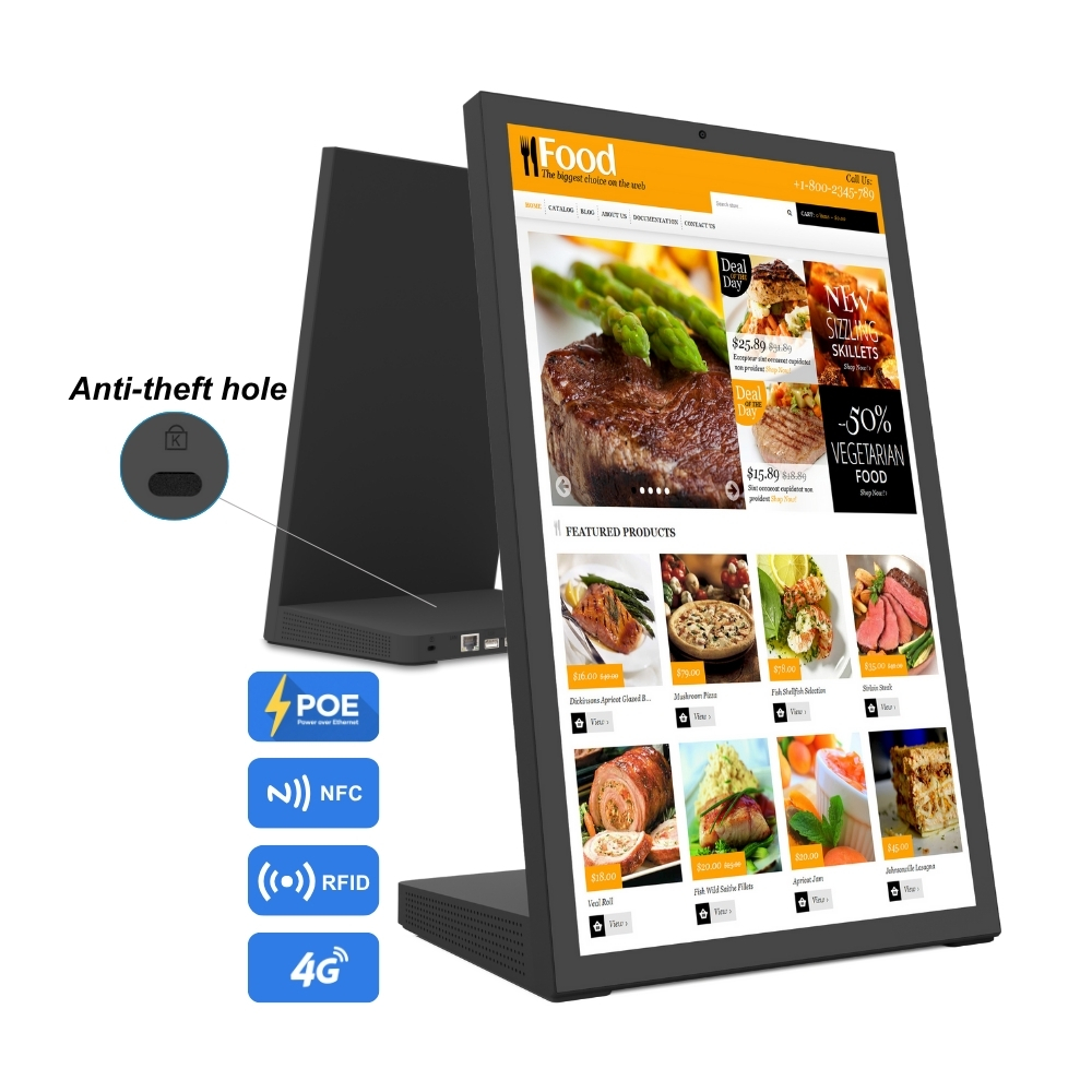 Kitchen Bank - Desktop-Form L Tablet Digital Signage Touchscreen