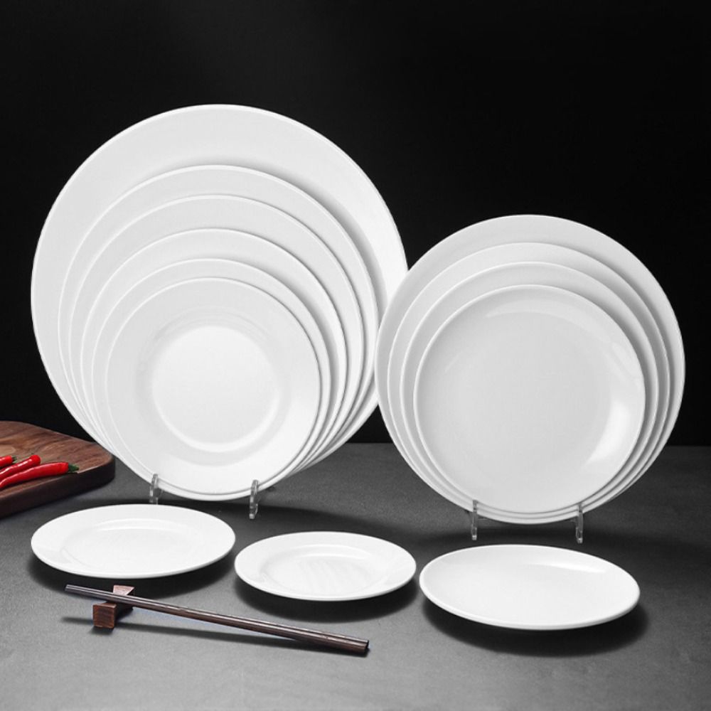 Cake Board Round - Runde weiße Melamin-Teller für den Haushalt,