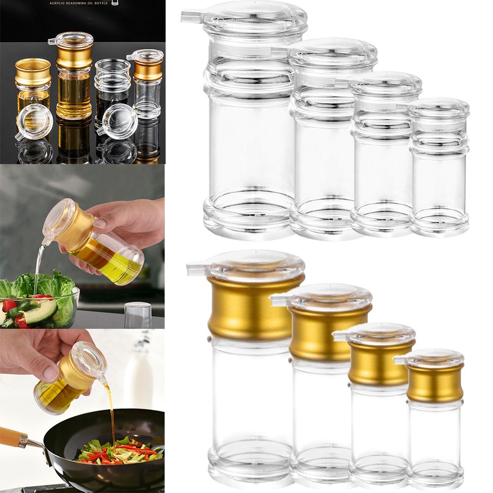 Kitchen Bank - Acryl transparent und Gold Öl flasche