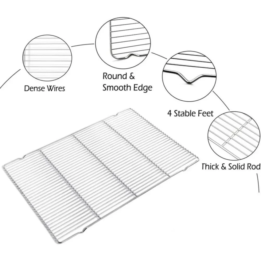 304 Edelstahl Backblech-Set mi – Kitchen Baking Tray Rack Bewertung und Preis