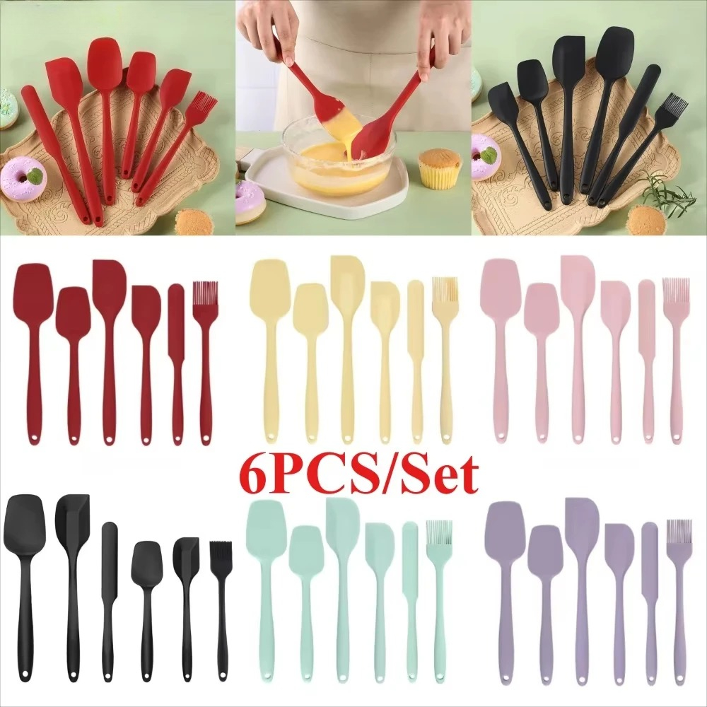 6-teiliges Silikon-Spatel-Set, – Baking Kitchen Set Up Bewertung und Preis