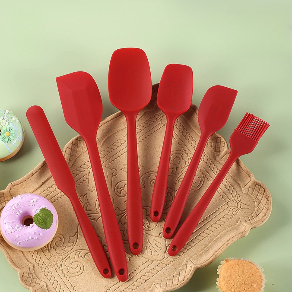 6-teiliges Silikon-Spatel-Set, – Baking Kitchen Set Up Bewertung und Preis