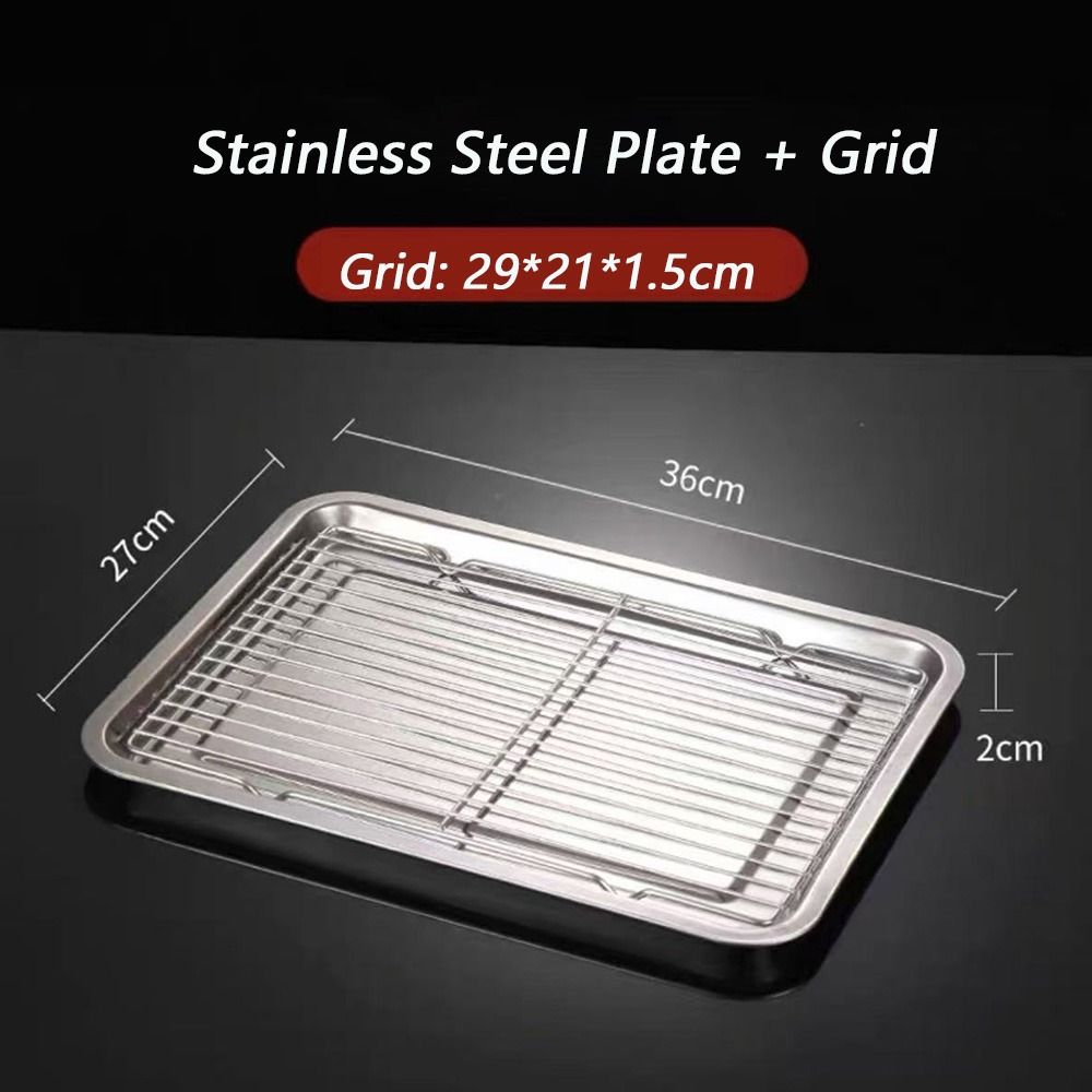 Neues Backblech aus Edelstahl  – Kitchen Baking Tray Rack Bewertung und Preis