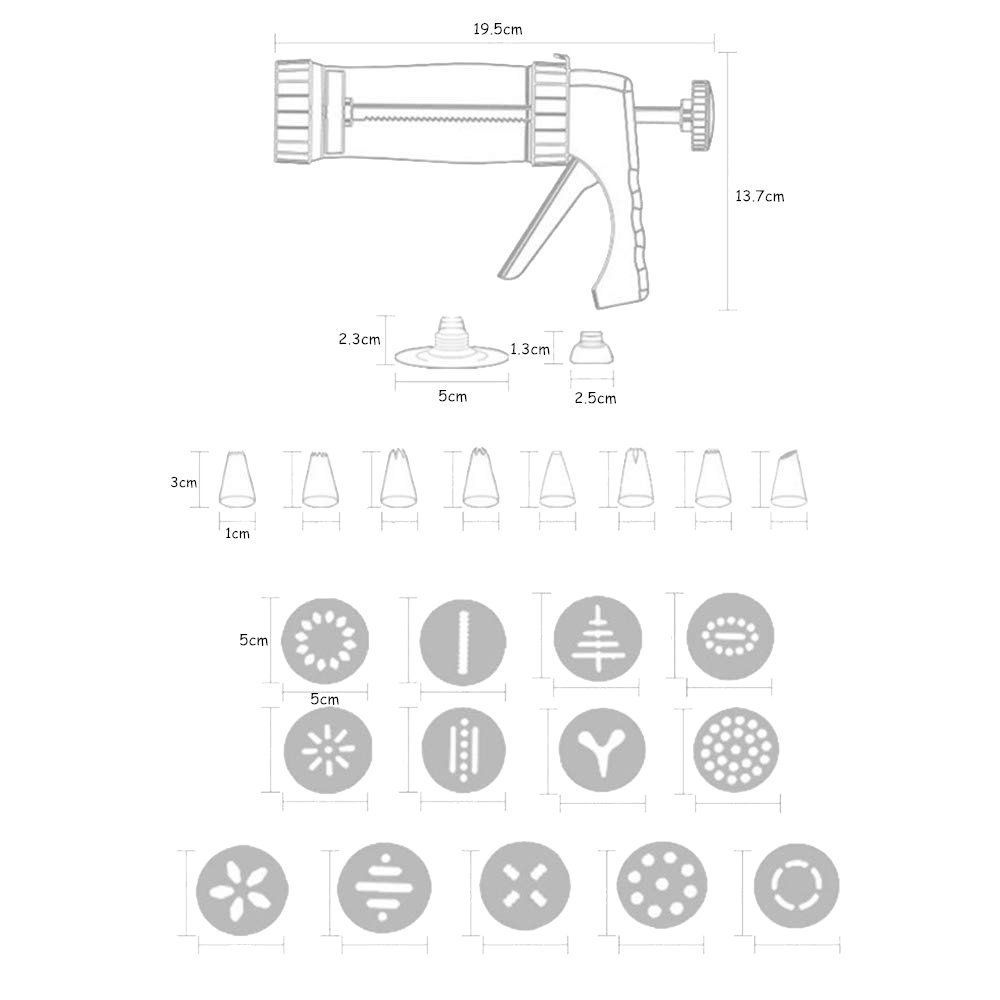 LMETJMA Kekspresse-Set, Pistol – Piping Bag Disposable Bewertung und Preis