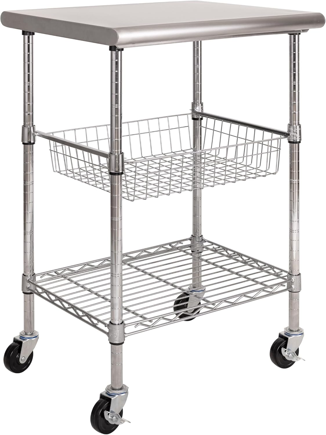 Edelstahl-Arbeitstischwagen fü – Kitchen Baking Island Bewertung und Preis