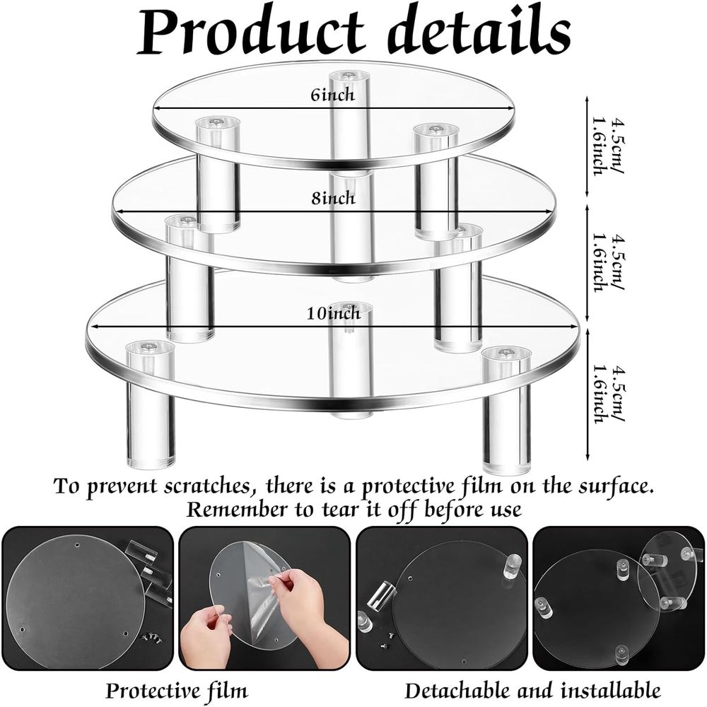 Runder Acryl-Präsentationsstän – Cake Board Round Bewertung und Preis