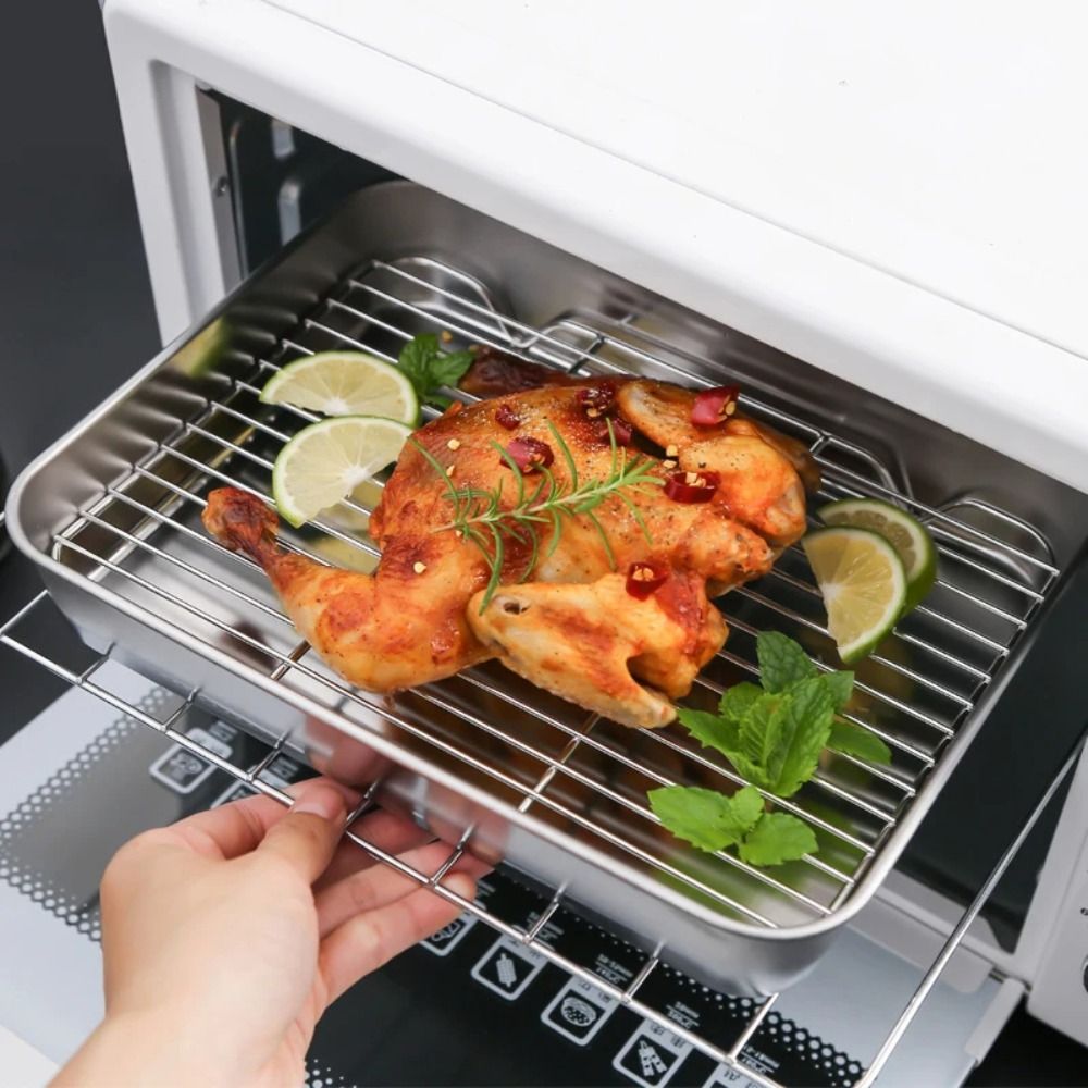 Tragbare Antihaft-Edelstahl-Ba – Kitchen Baking Tray Rack Bewertung und Preis