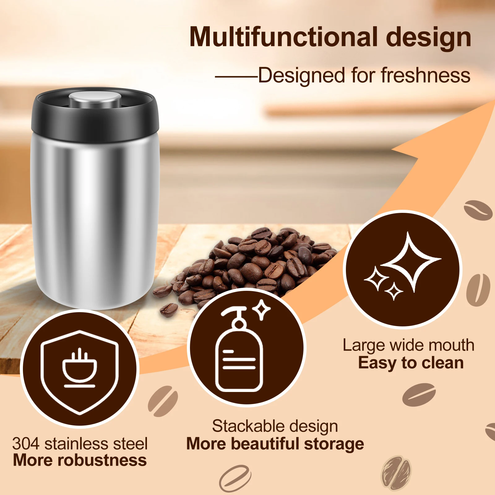 Kaffee-Vorratsdose aus Edelsta – Kitchen Bank Bewertung und Preis