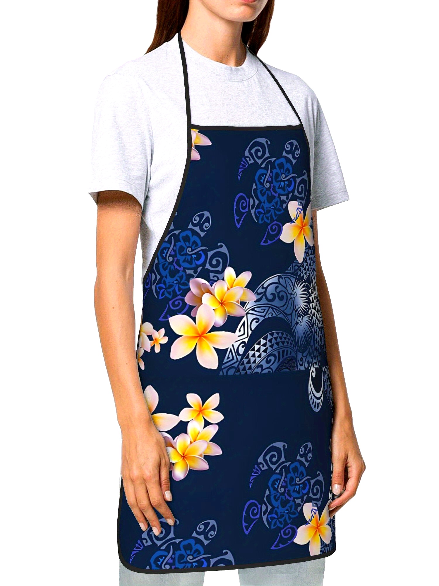 Hawaiianische Plumeria-Schürze – Kitchen Baking Island Bewertung und Preis
