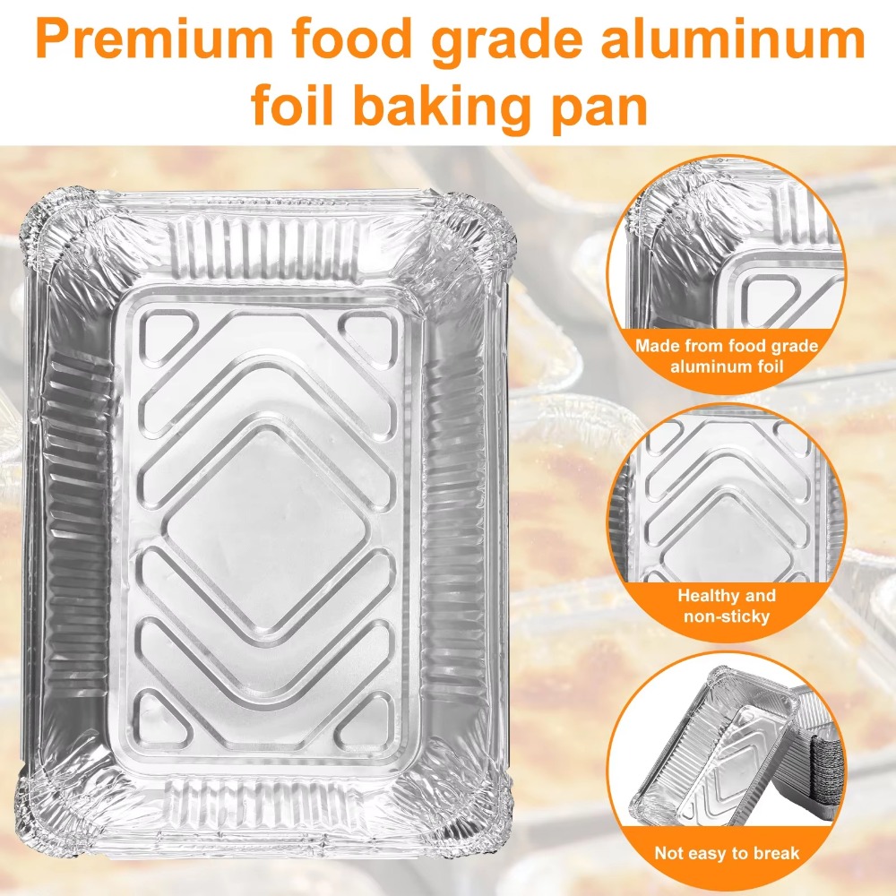 10PCS Einweg Aluminium Folie L – Kitchen Baking Containers Bewertung und Preis