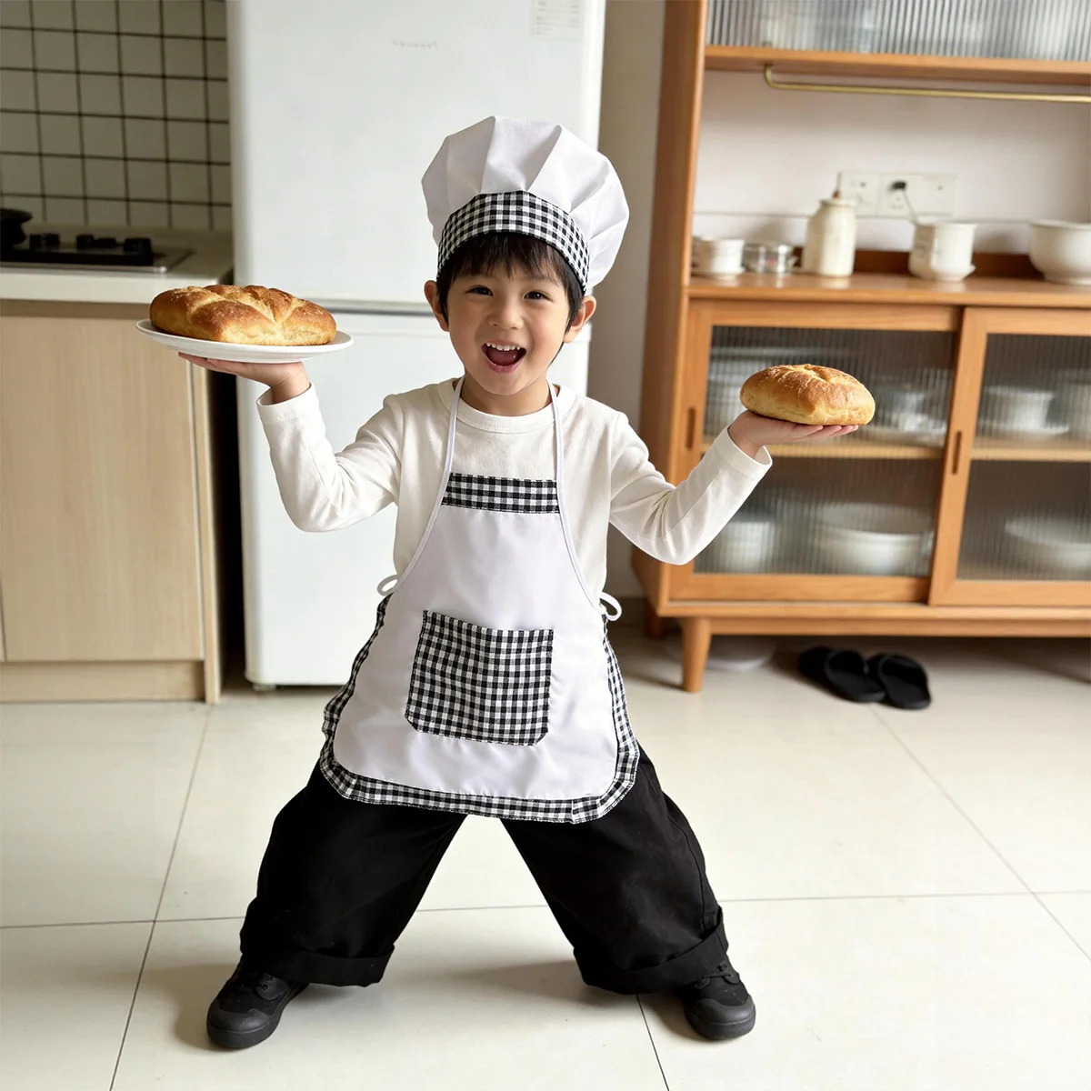 2-teiliges Set aus kariertem K – Baking Kitchen Set Up Bewertung und Preis
