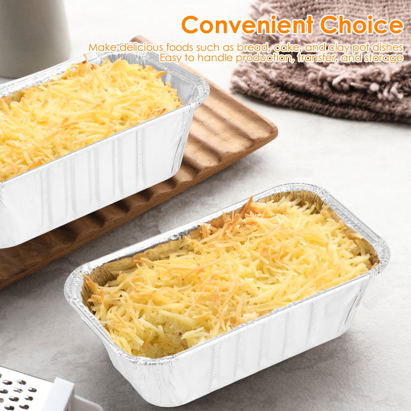 Rechteckige Alufolie-Schale fü – Kitchen Baking Containers Bewertung und Preis