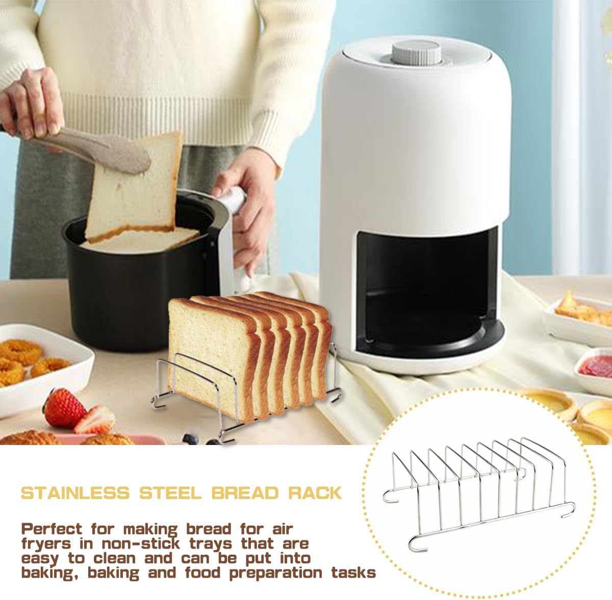 1Pcs Edelstahl Toast Brot Rack – Kitchen Baking Tray Rack Bewertung und Preis