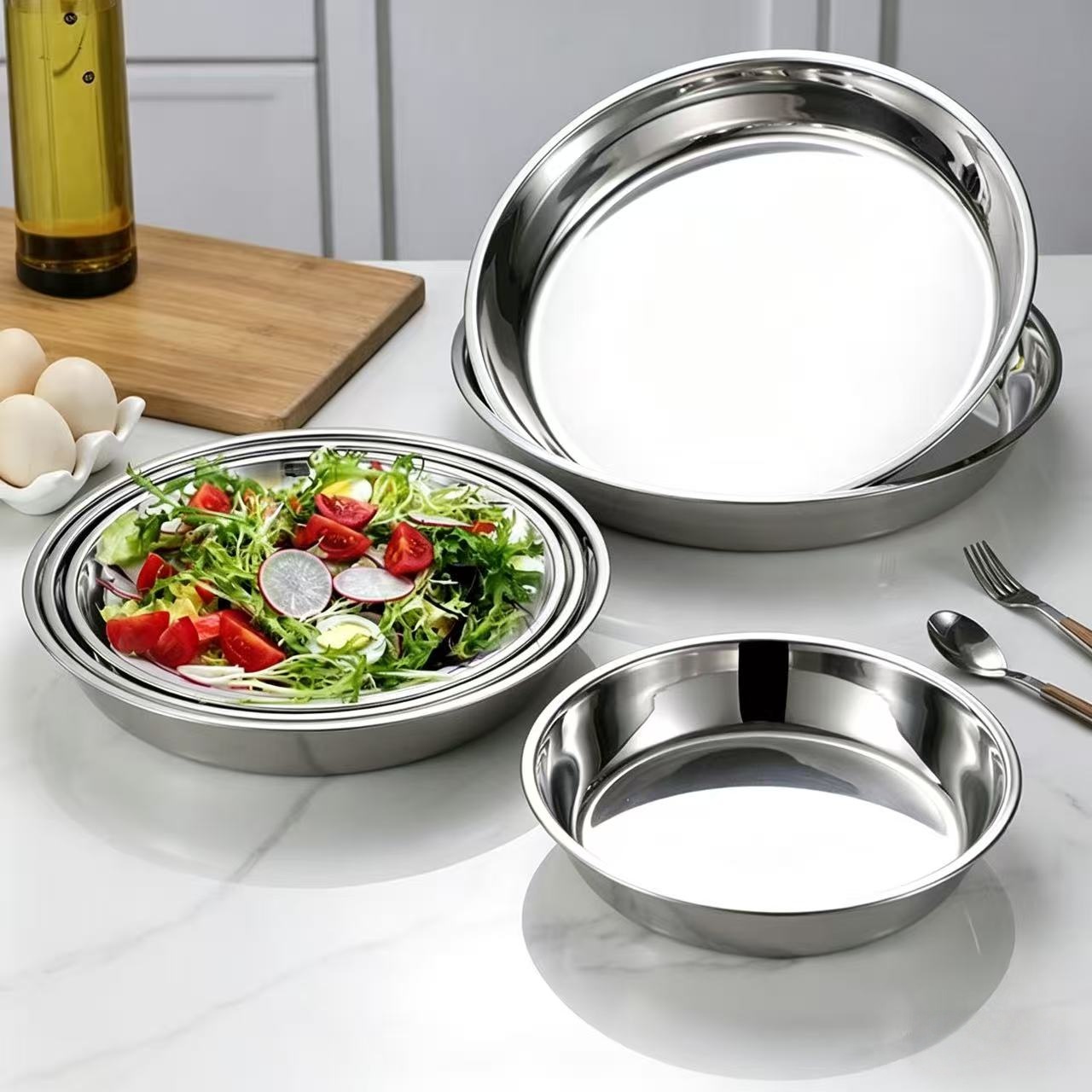 Extra-Dicke Edelstahl-Kuchenpl – Cake Board Round Bewertung und Preis