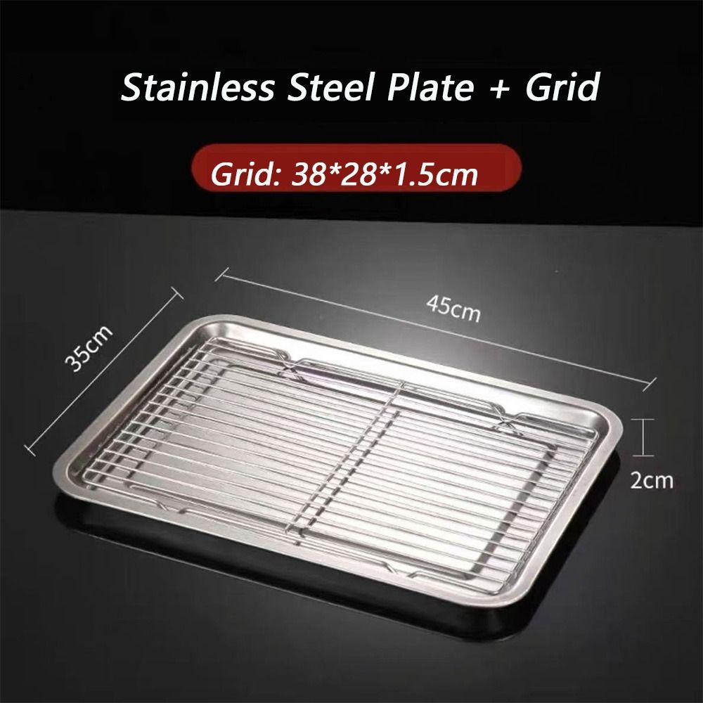 Neues Backblech aus Edelstahl  – Kitchen Baking Tray Rack Bewertung und Preis
